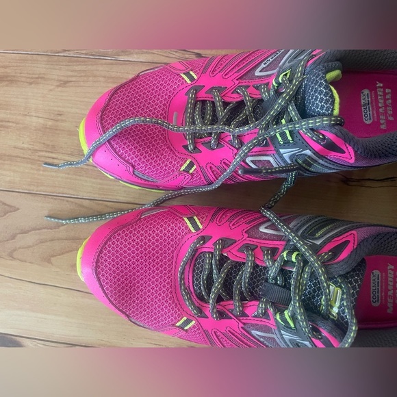 Fila memory TKO TT 4.0 ombré Pink Yellow Athletic Shoes trail running Womens 11 - Picture 4 of 13